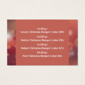 Festliche Rosa, Weihnachten Party Raffles Tickets (Rückseite)