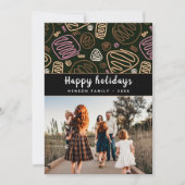 Festliche Rosa Weihnachten Weihnachten Foto (Vorderseite)