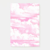 Festliche rosa Wolken Post-it Klebezettel (Vorderseite)