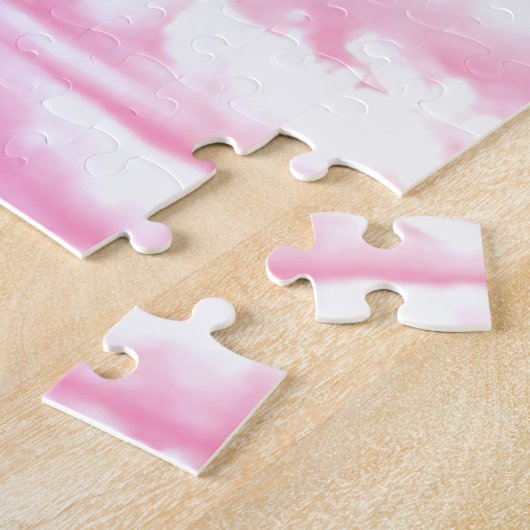 Festliche rosa Wolken Puzzle (Seite)