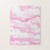 Festliche rosa Wolken Puzzle (Vertikal)