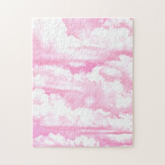 Festliche rosa Wolken Puzzle (Vertikal)