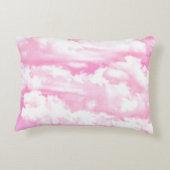 Festliche rosa Wolken Zierkissen (Rückseite)