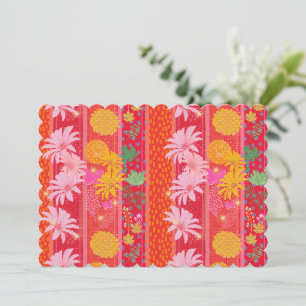 Festliche rote leere Rückseite Einladungskarten