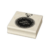 Festliche Rücksendeadresse Gummistempel (Stempel)