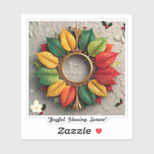 "Festliche saisonale Wunder" Aufkleber (Blatt)