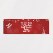 Festliche Sammlung von Weihnachten Rücksendeadress Etiketten (Design 1)