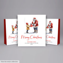 Festliche Santa-Claus-Geschenktasche in klassische