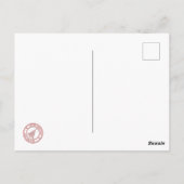 Festliche Schlafkatze farbenfrohe Liebhaber Kunst Postkarte (Rückseite)