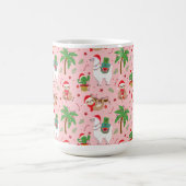 Festliche Schluchten und Llamas-Urlaubsmuster Kaffeetasse (Mittel)