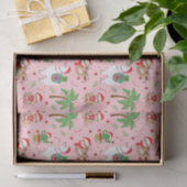 Festliche Schluchten und Llamas-Urlaubsmuster Seidenpapier (Geschenk)