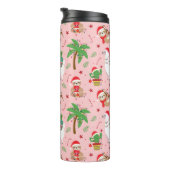 Festliche Schluchten und Llamas-Urlaubsmuster Thermosbecher (Nach rechts gedreht)