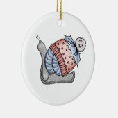 Festliche Schnecke Keramik Ornament (Rechts)