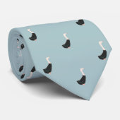 Festliche Schnee-Gans-Krawatte Krawatte (Gerollt)