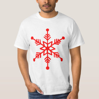 Festliche Schneeflocke Dekorative T'Shirt. T-Shirt