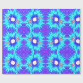 Festliche Schneeflocken Geschenkpapier (Flach)