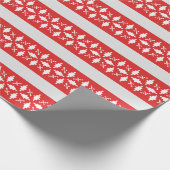 Festliche Schneeflocken Geschenkpapier (Ecke)