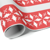 Festliche Schneeflocken Geschenkpapier (Rolleneckpunkt)