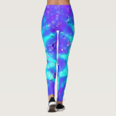 Festliche Schneeflocken Leggings (Rückseite)