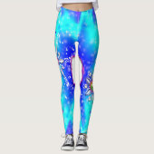 Festliche Schneeflocken Leggings (Vorderseite)