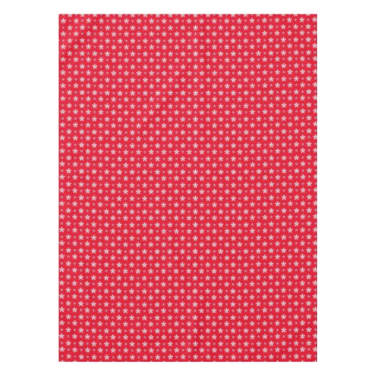 Festliche Schneeflocken Muster Tischdecke (Vorderseite)