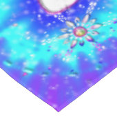 Festliche Schneeflocken Tischdecke (Schrägansicht)