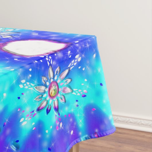 Festliche Schneeflocken Tischdecke (Beispiel)