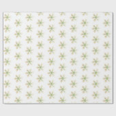 Festliche Schneeflocken Weihnachtsfeiertag Muster Geschenkpapier (Flach)