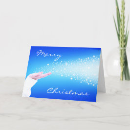 Festliche Schneeflocken Weihnachtsgrüße Karte