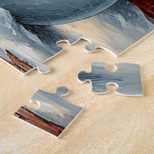 Festliche Schneemassen und Weihnachtsbäume Puzzle (Seite)
