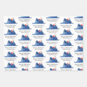 Festliche Seelöwen Meer in Grüße Wasserfarbe Geschenkpapier Set (Vorderseite 2)