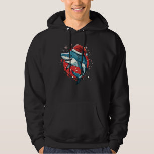 Festliche Shark-Kostüme für Weihnachtsabend und Hoodie