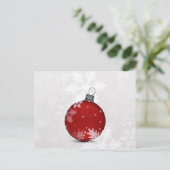 festliche Silberschmuck-Urlaubskarten Feiertagspostkarte (Stehend Vorderseite)