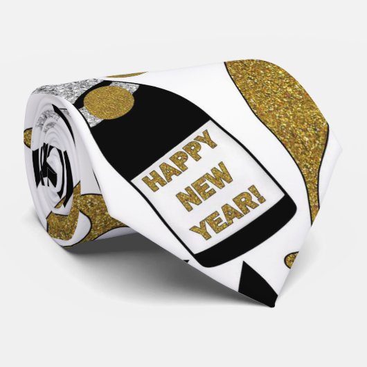 Festliche Silvestermuster-Krawatte Krawatte (Gerollt)