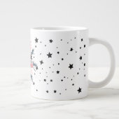 Festliche Snowflake Weihnachtsfeier Tasse (Rechts)