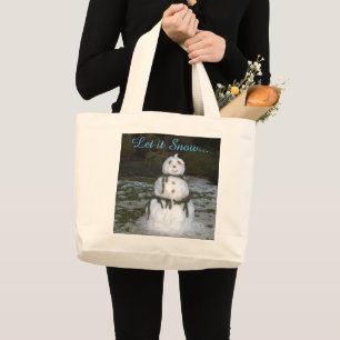 Festliche Snowman Tote Tasche