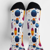 Festliche Spark Burst Socken mit glänzenden Formen (Oben)