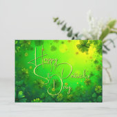 Festliche St. Patrick’s Day Grüße (Stehend Vorderseite)