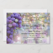 Festliche Strandlampen Party Weinverkostung Einladung (Vorderseite)