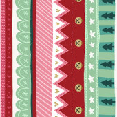 Festliche Streifen Elf Weihnachten Geschenkpapier