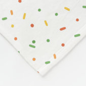 Festliche Streusel Fleecedecke (Ecke)