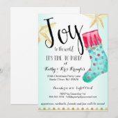 Festliche Strumpf & Stars Feierliche Einladung (Vorne/Hinten)