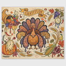 Festliche surrealistische Kunst Thanksgiving