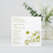 Festliche Swirl Moon Tree Square Einladung zur Hoc (Stehend Vorderseite)