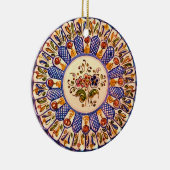 Festliche Talavera Cinco Keramikornament (Rechts)