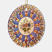 Festliche Talavera Cinco Keramikornament (Links)