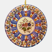 Festliche Talavera Cinco Keramikornament (Hinten)