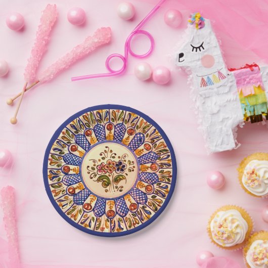 Festliche Talavera Cinco Pappteller (Party)