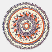 Festliche Talavera Uno Runder Aufkleber (Vorderseite)