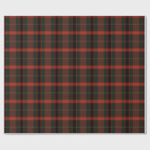 Festliche Tartan Weihnachten Geschenkpapier (Flach)